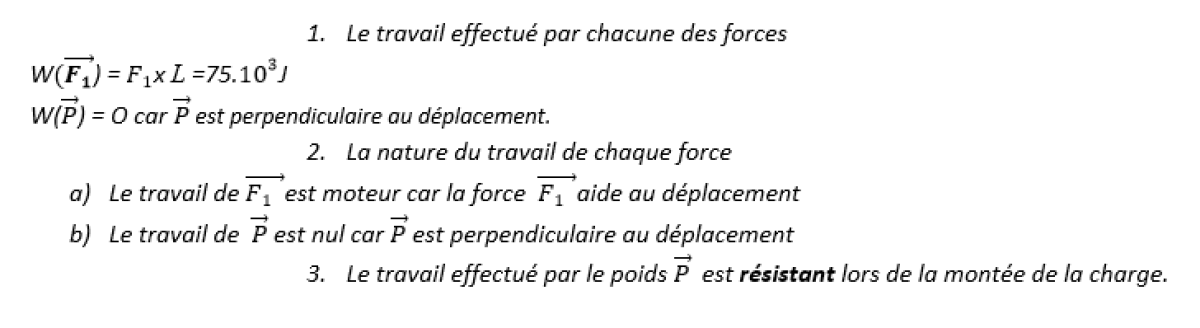 PHYSIQUE 3ème Le travail mécanique Exercice Je rédige